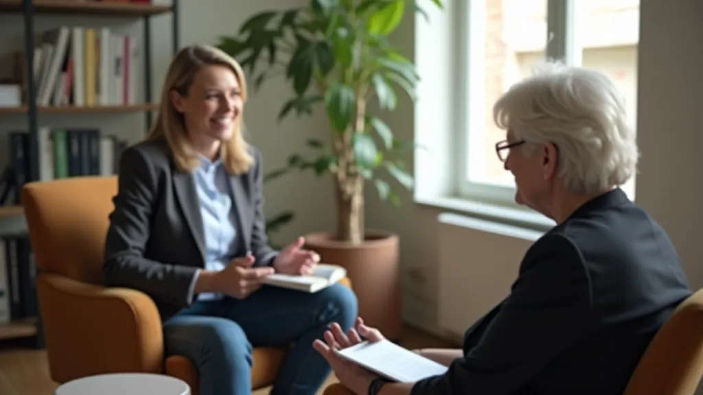 Sessão de coaching profissional e autêntica